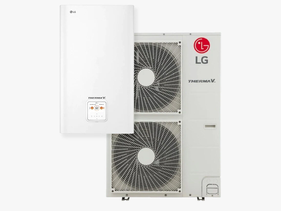 LG gaiss-ūdens siltumsūknis SPLIT R410a 3-FĀŽU 12kW HN1636M.NK5 HU123MA.U33 