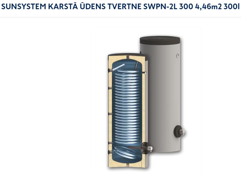 KARSTĀ ŪDENS TVERTNE SWPN-2L 300